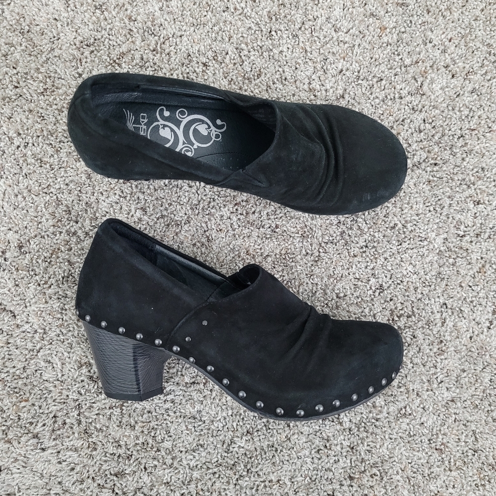Dansko Nori Studded Suede Clogs